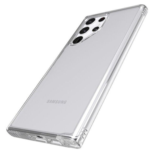 tech21 Samsung Galaxy S22 Ultra EvoClear Antimicrobial Tough Clear Case Cover My Outlet Store