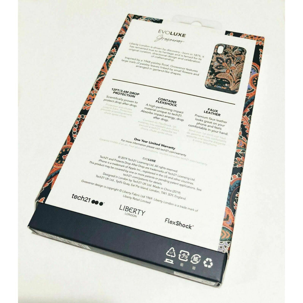 tech21 EvoLuxe Liberty London Grosvenor/Iphis/Azelia Back Case for iPhone X/Xs My Outlet Store