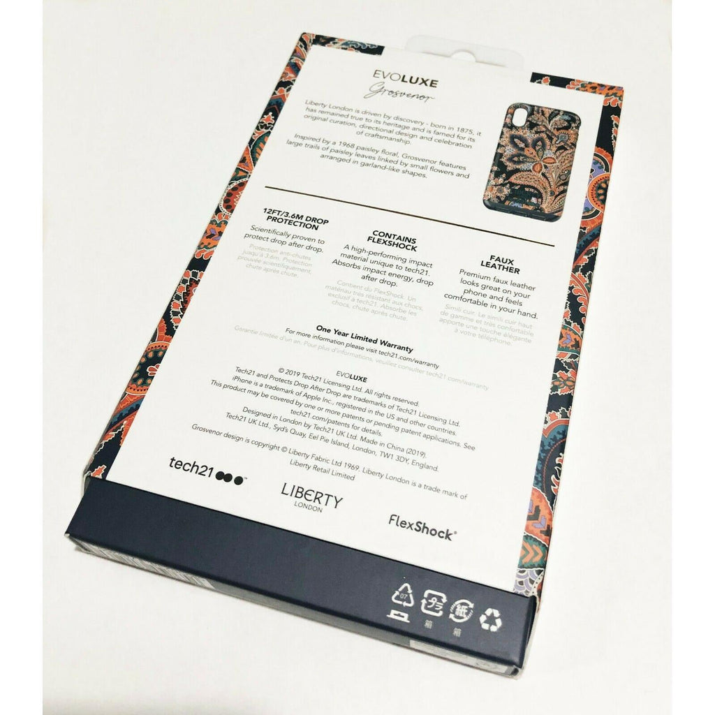 tech21 EvoLuxe Liberty London Grosvenor/Iphis/Azelia Back Case for iPhone X/Xs My Outlet Store