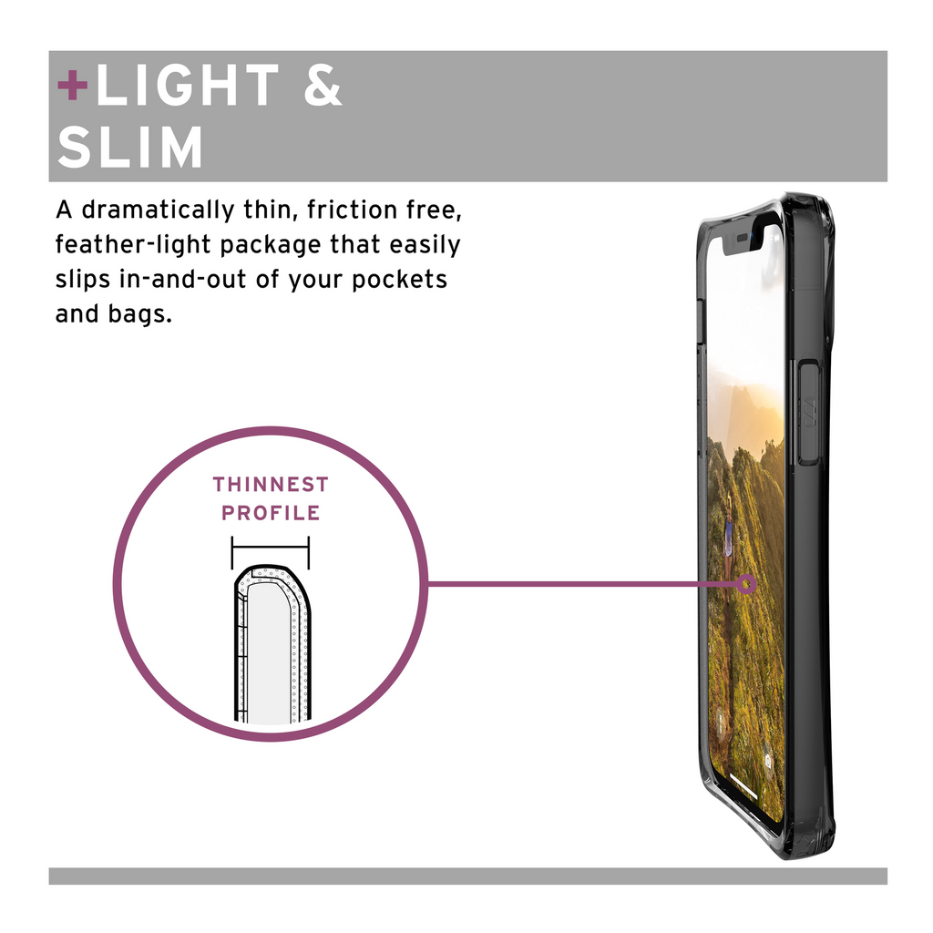 U by UAG Mouve Protective Tough Soft Slim Case for Apple iPhone 12 / 12 Pro Ash My Outlet Store