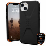 Urban Armor Gear (UAG) iPhone 14 Plus Civilian Tough Back Case - Black My Outlet Store