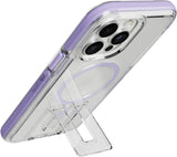 Tech21 iPhone 14 EvoCrystal Kick MagSafe Kickstand Case Lilac/Clear My Outlet Store