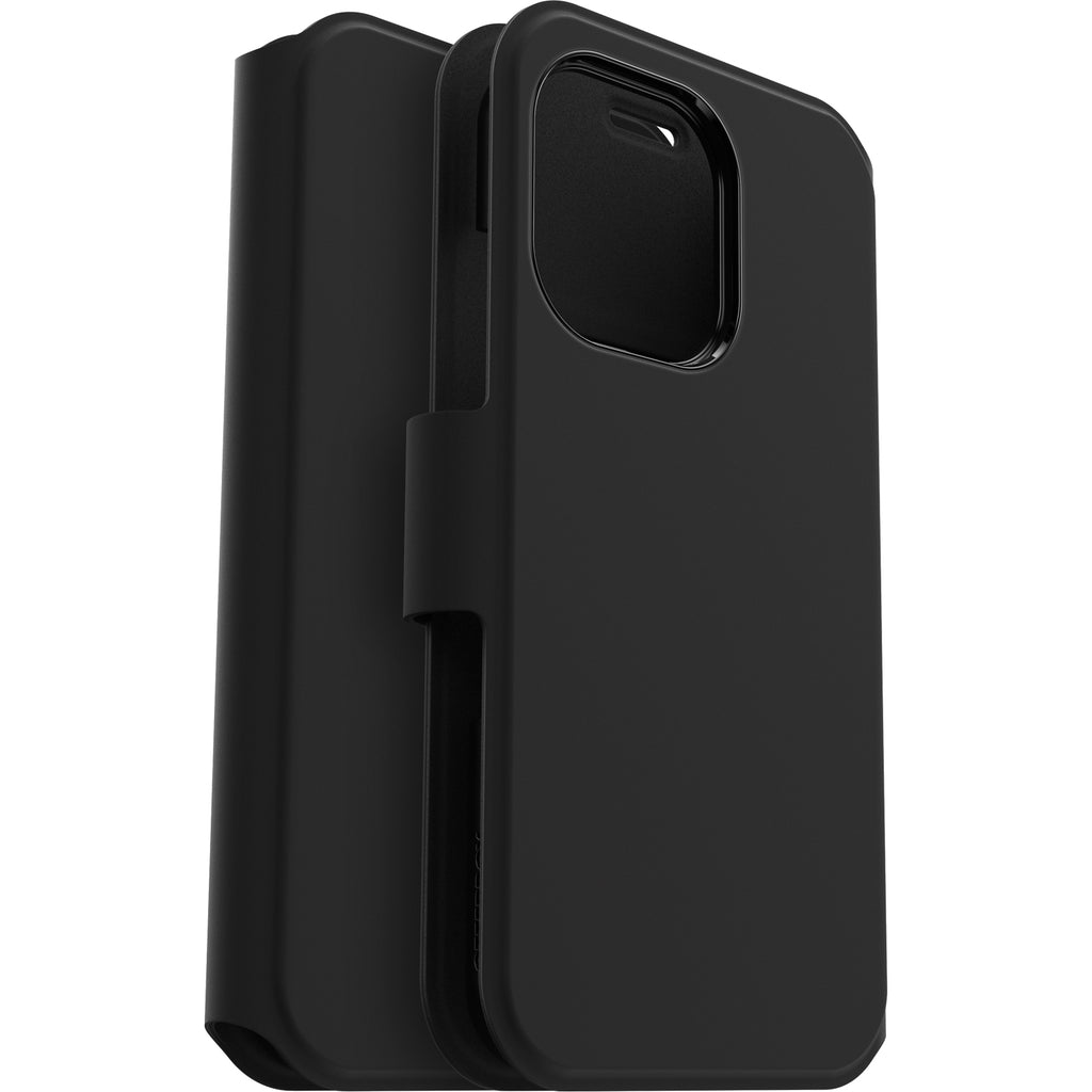 Genuine OtterBox Apple iPhone 14 Pro Max Folio Wallet Strada Via Case - Black My Outlet Store