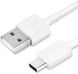 Genuine Original Samsung Fast Charging USB-A to USB-C Type C Charge and Sync Cable For Mobile Phones and Tablets (White Lead ONLY) My Outlet Store Ltd.