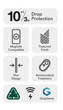 ZAGG Luxe Graphene-Reinforced Case for (Multiple Devices), Wireless Charger Compatible, Anti-Yellowing, Shockproof Phone Back Cover My Outlet Store Ltd.