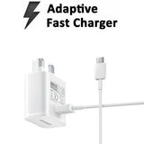 Genuine Original Samsung EP-TA200 / EP-TA20 Adaptive Fast Charging Adaptive UK Wall Plug Adapter & USB A to Type C Charge Cable Lead (White Charger & Lead) My Outlet Store Ltd.