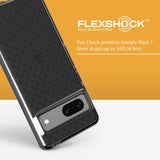 Tech21 Google Pixel 7 Evo Check Flexshock Impact Tested Back Case Smokey/Black My Outlet Store