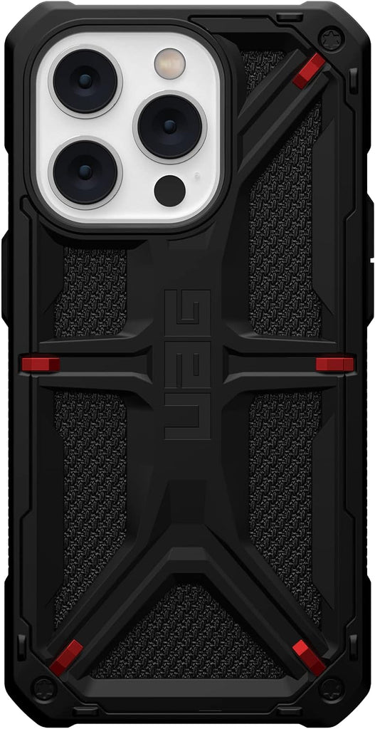 UAG Monarch Tough Rugged Case for Apple iPhone 14 Pro made with Kevlar, Black My Outlet Store