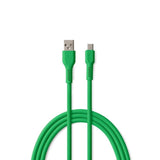 FOREVER Colorum USB to USB C Cable 3A Green - 1.8m USB A to USB C Charging and Data Sync Cable 2.0 480 Mbps - USB A USB C Charger Cable for Smartphones Tablets and Laptops My Outlet Store Ltd.