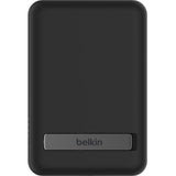 Belkin 5000mAh Magnetic Wireless Power Bank, Portable Charger Compatible with MagSafe, Battery Pack with 7.5W Output, 10W Input and Kickstand, Compatible with iPhone 16, 15, 14, 13, 12 Series - Black My Outlet Store Ltd.
