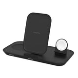 ZAGG mophie 3-in-1 Wireless Charging Stand, Up to 7.5W, Charge 3 devices, Compatible with iPhones, AirPods, Apple Watch, Qi-Enabled Devices, Black My Outlet Store Ltd.