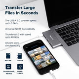 CANYON Type C USB Thunderbolt 3 Hub with 3.0 Port, 4K HDMI, TF and SD Card Reader Slot, and Ultra-Fast Charging and Data Syncing, Compatible with MacBook Pro and Air My Outlet Store Ltd.