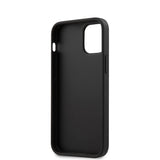 BMW Genuine Leather Hot Stamp with Vertical Lines - iPhone 12 Mini Black My Outlet Store Ltd.