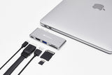 CANYON Type C USB Thunderbolt 3 Hub with 3.0 Port, 4K HDMI, TF and SD Card Reader Slot, and Ultra-Fast Charging and Data Syncing, Compatible with MacBook Pro and Air My Outlet Store Ltd.
