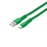 FOREVER Colorum USB to USB C Cable 3A Green - 1.8m USB A to USB C Charging and Data Sync Cable 2.0 480 Mbps - USB A USB C Charger Cable for Smartphones Tablets and Laptops My Outlet Store Ltd.