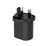 Cygnett PowerPlus 20W USB-C PD Wall Charger UK - Black - Wall Plug, Fast Charging - My Outlet Store Ltd.