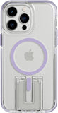 Tech21 iPhone 14 EvoCrystal Kick MagSafe Kickstand Case Lilac/Clear My Outlet Store