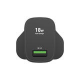 SilverLabel 18W USB-A Wall Charger & USB-C Cable - Black Charging Cable and Plug Compatible with Samsung, Android and Other Devices with a Type-C Port My Outlet Store Ltd.