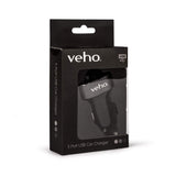 Veho Triple USB 5V 5.1A Car Power Charger for Smartphones & Tablets, Action Cameras, Power Banks, Portable Speakers - Black (VAA-010) My Outlet Store Ltd.