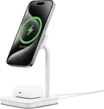 ChargeBase 2-in-1 Magnetic Wireless Charging Stand, White, Qi2 Compatible My Outlet Store Ltd.