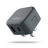 Veho 20W USB Fast Charge UK 3 Pin Plug | USB-C PD + USB 3.0 ports | for all smartphones & tablets including iPhone14/14 Pro/14 Pro Max/13/13 Pro/12/11/XS/X/XR/iPad, Galaxy S22/S21 My Outlet Store Ltd.