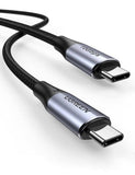 UGREEN US355 USB-C to USB-C 3.1 Gen.2, PD, 5A, 100W, 4K, 10Gbps, 1m (Black) My Outlet Store Ltd.