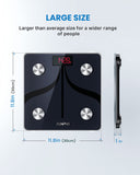 RENPHO Smart Body Fat Scales, Bluetooth Bathroom Scales High Precision Weighing Scale with App, Body Composition Monitor for Body Fat, BMI, Body Weight, Muscle Mass, 300x300mm, 3xAAA batteries My Outlet Store Ltd.