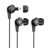 JLab Audio JBuds Pro Signature Wired Earbuds with Microphone and Track Controls, Titanium 10mm Drivers with Custom Fit Gel Tips and Cush Fins My Outlet Store Ltd.