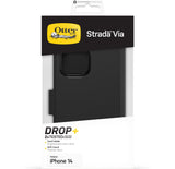 OtterBox Strada Via Case for iPhone 14, Shockproof, Drop Proof, Slim, Soft Touch Protective Folio Case with Card Holder, 2x Tested to Military Standard, Black My Outlet Store Ltd.
