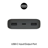 ZAGG mophie Essentials Powerstation 20K Power Bank, 20,000mAh with U S B (C & Dual A) Ports, Up to 4 Full Phone Charges, Simultaneous Charging, LED Indicator (Black) My Outlet Store Ltd.
