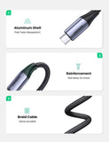 UGREEN US355 USB-C to USB-C 3.1 Gen.2, PD, 5A, 100W, 4K, 10Gbps, 1m (Black) My Outlet Store Ltd.