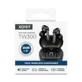 XQISIT TW300 True Wireless Earphones ANC - BLACK My Outlet Store Ltd.