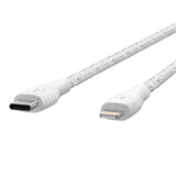 Belkin Boost Charge USB-C Cable with Lightning Connector + Strap (made with DuraTek) - USB-C to Lightning Cable for iPhone 13, 13 Pro, 13 Pro Max, 13 mini and Earlier Models, 4ft/1.2m - White My Outlet Store Ltd.