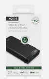 XQISIT Multi-Port Power Bank 12000 mAh 18W - Fast Charging - Black My Outlet Store Ltd.