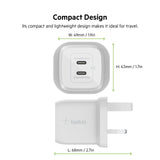 Belkin 45W Dual USB Type C Wall Charger My Outlet Store Ltd.