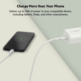 Belkin BoostCharge 25W Wall Charger with PPS, USB Plug with USB-C Power Delivery, Fast Travel USB Charger for iPhone 17, Air, Samsung Galaxy S25, iPad, Pixel, tablets and more - White My Outlet Store Ltd.