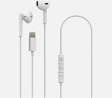 XQISIT Button Type Headset Wired with MFI Lightning White - Lighting Devices - Inline controls - 1.2m Cable - Made for iPhone - iPad - iPod My Outlet Store Ltd.