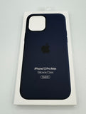 Apple iPhone 12 Pro Max Silicone Case with MagSafe - Deep Navy My Outlet Store
