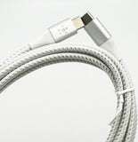 Belkin BoostCharge 2m USB-C to USB-C Braided Cable White for iPhone 15 series My Outlet Store