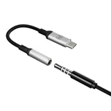 3mk USBC Jack 3.5mm Aluminium Adaptor  Silver/Black My Outlet Store Ltd.