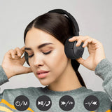 Swissten Comfort Trix Micro FM Bluetooth Headphones - Black My Outlet Store