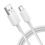 Anker USB-A to USB-C Braided Ultra Durable Cable 1.8m (6ft) White My Outlet Store Ltd.