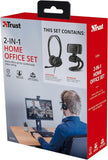 Trust Doba 2-in-1 Home Office Set, USB Headset with Microphone, HD Webcam 720p My Outlet Store