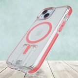 tech21 Evo Crystal Kick Case for iPhone 15 with MagSafe - Coral Pink My Outlet Store