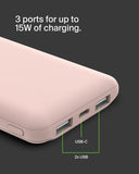 Belkin 10000mAh Portable Powerbank, 10K USBC portable charger  Rose Gold My Outlet Store Ltd.