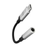 3mk USBC Jack 3.5mm Aluminium Adaptor  Silver/Black My Outlet Store Ltd.