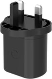 Cygnett PowerPlus 20W USB-C PD Wall Charger UK - Black - Wall Plug Fast Charging My Outlet Store Ltd.