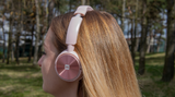 Swissten Comfort Trix Micro FM Bluetooth Headphones - Pink My Outlet Store