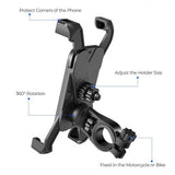 XQISIT Universal Adjustable Phone Mount for Bikes - Secure Hold - Black My Outlet Store