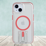 tech21 Evo Crystal Kick Case for iPhone 15 with MagSafe - Coral Pink My Outlet Store